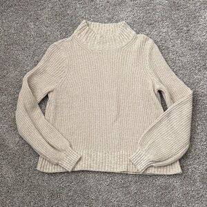 Abercrombie & Fitch Beige Mock Neck Sweater - Size XS